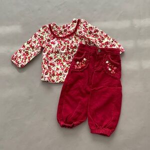 Gymboree soft corduroy outfit